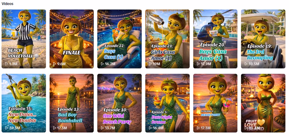 Novelas de frutas feitas com IA viralizam e divertem, mas acendem alerta de psicólogos