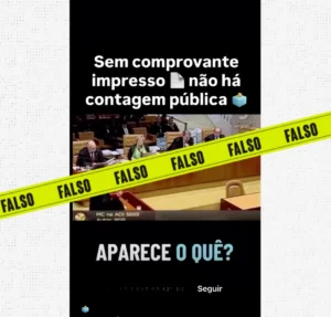 Vídeo engana ao dizer que TSE “faz o favor de sumir com o voto” nas eleições