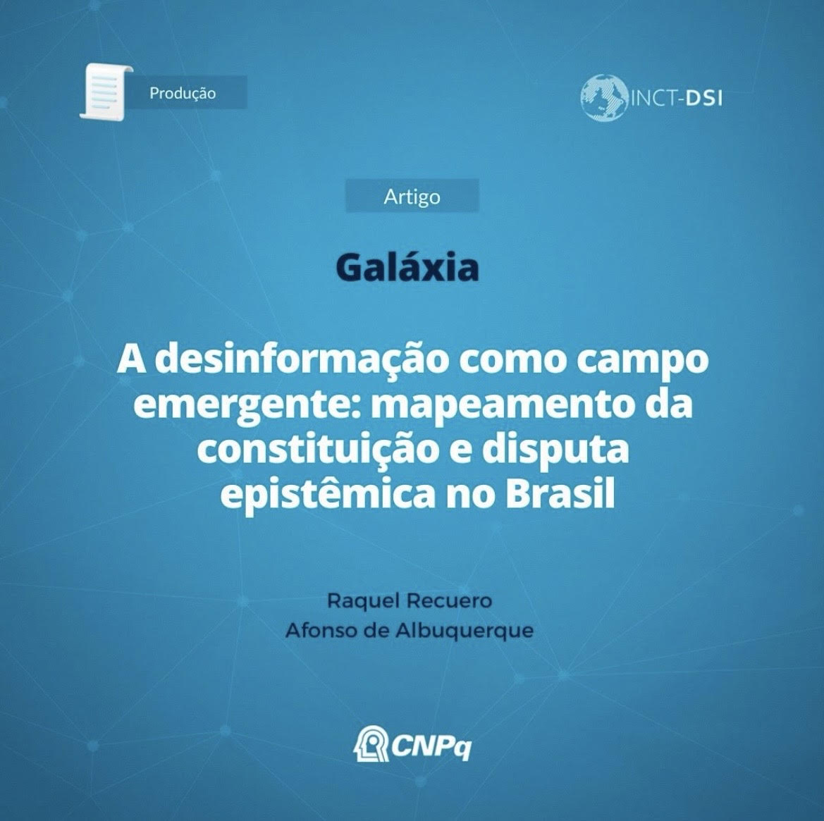 Pesquisadores do INCT publicam mapeamento de estudos sobre desinformação no Brasil